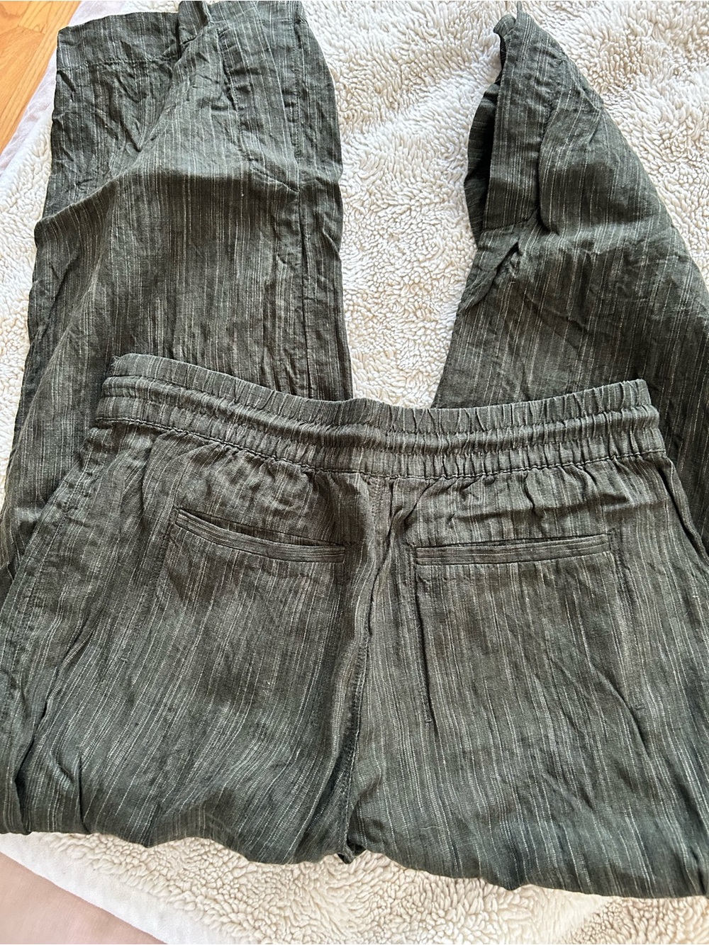 Athleta Retreat High Rise Linen Pants - Picture 4 of 5